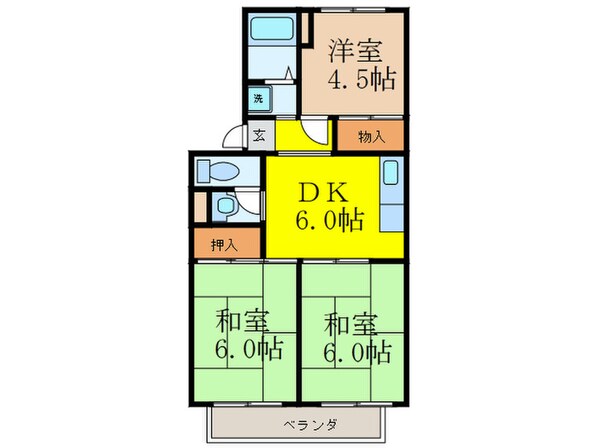 エスポワ－ルシャトレＡの物件間取画像